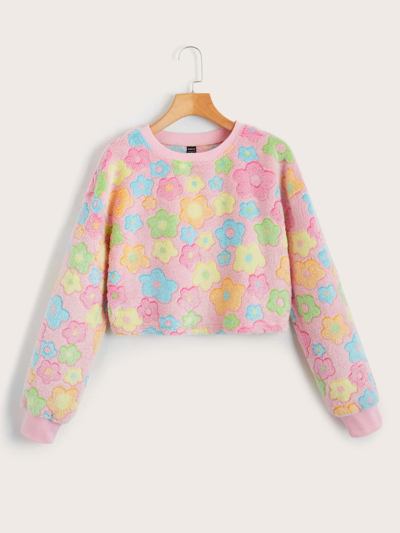 Muchica Áo nỉ In hoa Thả vai - Nhiều màu - Xem 1