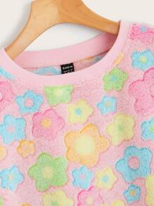 Muchica Áo nỉ In hoa Thả vai - Nhiều màu - Xem 4