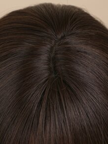 HAIRCUBE 20 英寸棕色劉海中長直發華麗美麗優雅合成假髮女式 - 彩色 - 查看 7