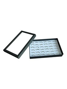 1pc Minimalist Ring Storage Box, Black Ring Display Tray For Home - Black - View 3