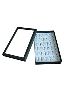 1pc Minimalist Ring Storage Box, Black Ring Display Tray For Home - Black - View 5