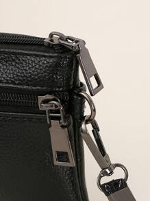 Metal Decor Lightweight Modern Business Credit Card ID Card Cash Business Casual Teacher's Day Teacher Gifts Work Business Commute Travel Holiday Office Vacation For Anniversary For Couple For Birthday Gift On Valentine Day For Gift For Lady For Female White-Collar Workers Gift For Women Wallet Purse Wallet Long Wallet Wristlet Wallet - Black - View 4