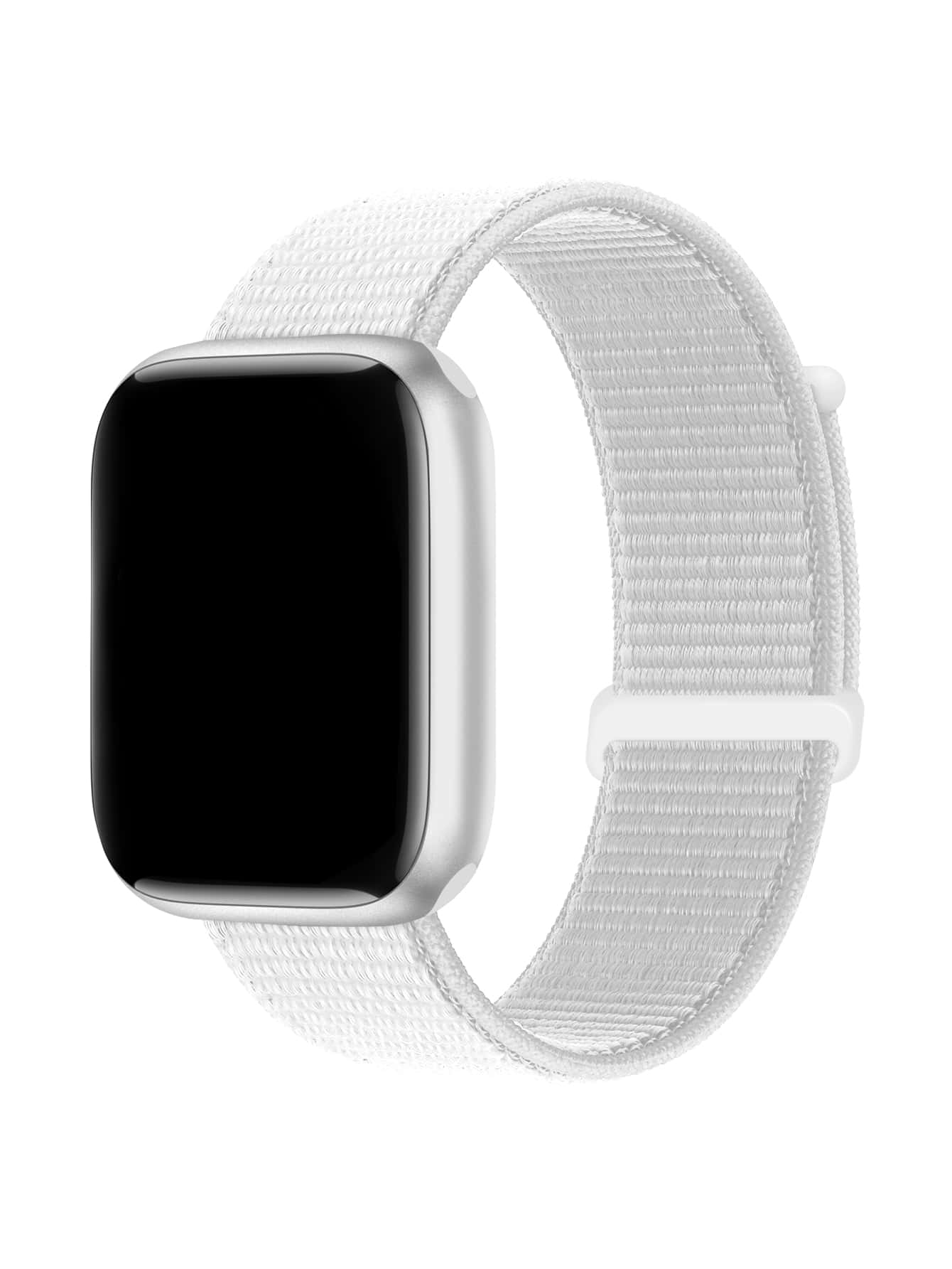 柔软透气的运动尼龙环带，兼容 表带 38MM 40MM 41MM 42MM 44MM 45MM 46MM 49MM，男女可调节表带，兼容 Series SE Ultra 11 10/9/8/7/6/5/4/3/2/1 - 白色 - 查看 1