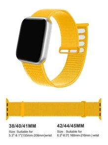 柔软透气的运动尼龙环带，兼容 表带 38MM 40MM 41MM 42MM 44MM 45MM 46MM 49MM，男女可调节表带，兼容 Series SE Ultra 11 10/9/8/7/6/5/4/3/2/1 - 黃色 - 查看 4