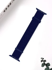 柔软透气的午夜蓝色运动尼龙环带，兼容 表带 38 毫米 40 毫米 41 毫米 42 毫米 44 毫米 45 毫米 46 毫米 49 毫米，可调节表带，兼容 Series SE Ultra 11/10/9/8/7/6/5/4/3/2/1 - 藏蓝色 - 查看 2