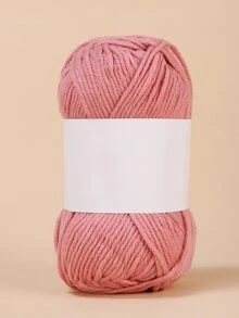 1 Skein Plain DIY Yarn - Pink - View 2