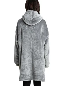 1入組可穿戴蓋毯 - 灰色 - 查看 4