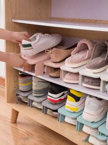 1入組素色隨機鞋架 - 彩色 - 查看 1