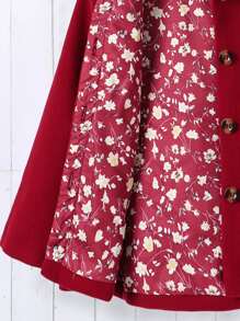 Elladie kids 年輕女孩單排釦帽子外套