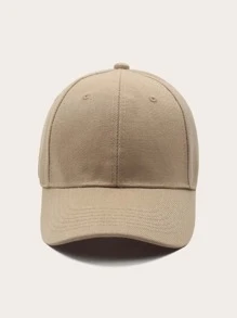 Solid Baseball Cap Casual - Khaki - View 3