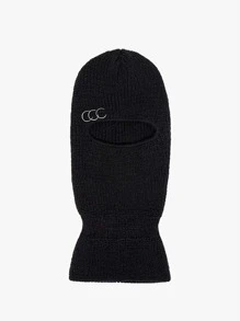 Pasamontañas con aro O - Negro - Ver 1