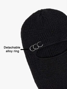 Pasamontañas con aro O - Negro - Ver 3