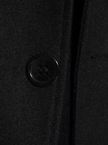 Manfinity Homme 男士1入組單排釦花呢外套 - 黑色 - 查看 7