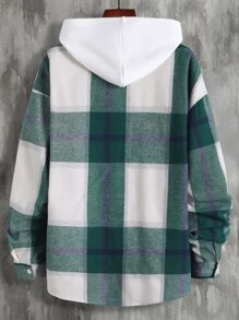 Manfinity EZcore 1 Miếng Lỏng lẻo phù hợp Nam Kẻ sọc Áo sơ mi Với Flap túi Và Thả vai Thiết kế - Nhiều màu - Xem 2