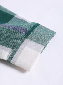 Manfinity EZcore 1 Miếng Lỏng lẻo phù hợp Nam Kẻ sọc Áo sơ mi Với Flap túi Và Thả vai Thiết kế - Nhiều màu - Xem 3