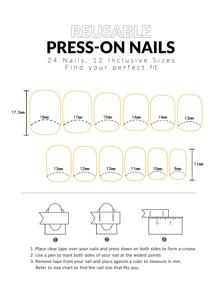 Nail Nina 24pcs Elegant And Versatile Solid Color Short Square Shaped False Nails Set With Jelly Glue And Nail File - Suitable For Outdoor Activities, Leisure And Entertainment, Parties, Dances, And Daily Wear Press On Nails Nail Supplies - Purple - View 3