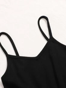 SHEIN 少女2入組休閒格紋襯衫和連身工裝褲