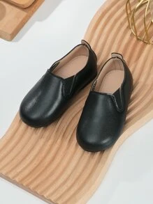 Girls Slip On Flats - Black - View 2