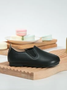 Girls Slip On Flats - Black - View 3