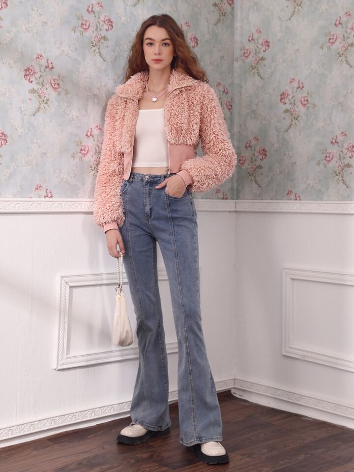 SHEIN ファーフリースコート｜Yahoo!フリマ（旧PayPayフリマ）
