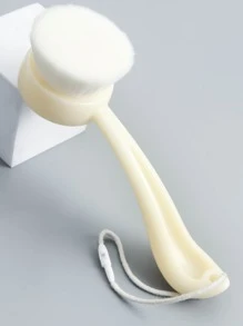 1pc Facial Cleansing Brush With Lanyard - Beige - View 1