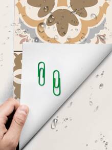 1 条波西米亚图案防水楼梯贴纸自粘防潮花朵瓷砖贴纸家居装饰厨房浴室背景墙贴 6.97 * 41.73 英寸装饰、贴纸、墙贴花、乙烯基贴花用于家居装饰、春季装饰物品刷新您的家、装饰贴纸 E-I-D 地砖地板地砖自粘地砖剥离粘贴地板客厅装饰房间装饰 - 彩色 - 查看 3