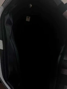 拼色托特包，女士时尚大容量单肩包，休闲格子图案手提包，送给妈妈的母亲节礼物时尚格子图案托特包，大容量单肩包，女士手提包，适合工作、学校、购物、书包、返校、大容量、便携、可折叠、经典休闲，适合少女、女大学生，非常适合返校、大学、小学、初中、高中、购物、度假