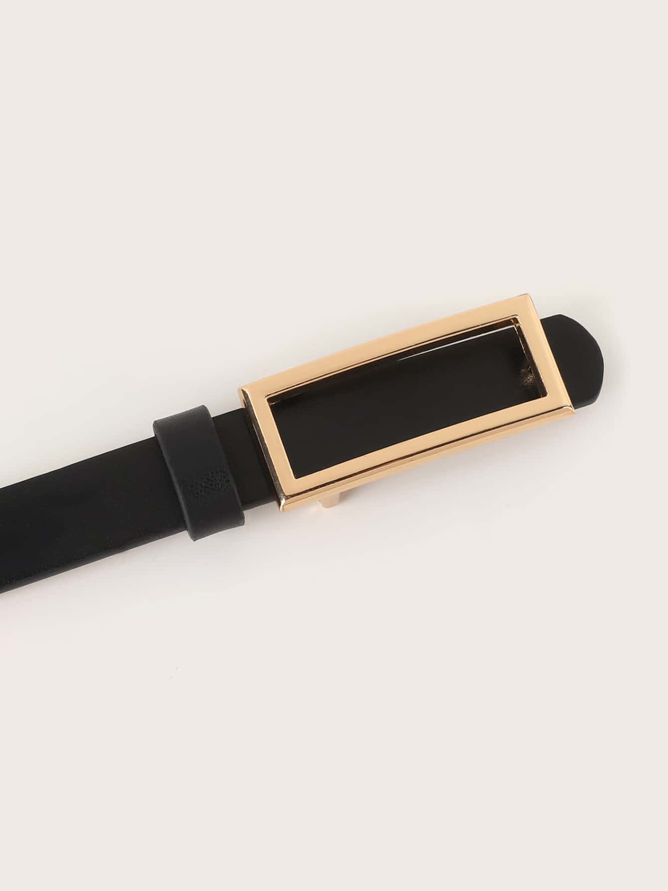 1pc Women Geometric Metal Buckle Belt Summer, School Fall, Autumn, Halloween