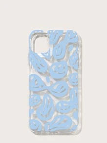 Cartoon Smile Phone Case Compatible With IPhone 11,IPhone 13,Galaxy A14 - Blue - View 5