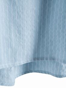 Manfinity Homme Men Striped Half Button High Low Shirt