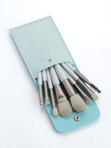 8 Mini Multifunctional Makeup Brush Set With Brush Bag,Brush Set,Makeup Brush Kit,Make Up Brush Set,Make Up Set Complete,Makeup Brush Set,Complete Makeup Kit,Brush Kit,Brushes Makeup Set,Makeup Gift Set - Baby Blue - View 7