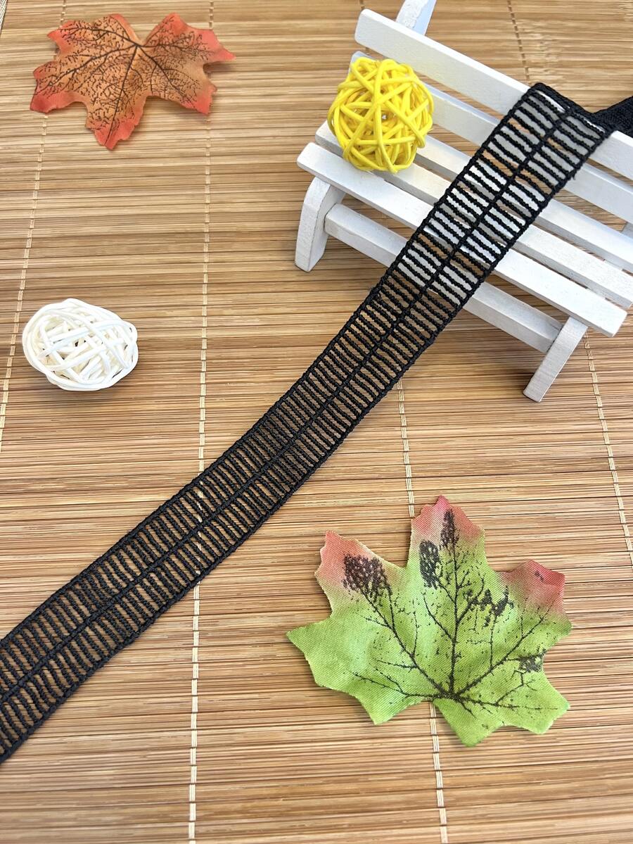 1pc Hollow Out DIY Sewing Trim - Black - View 1