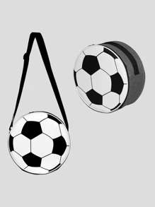 1入組足球圖案隨機便當袋 - 彩色 - 查看 7