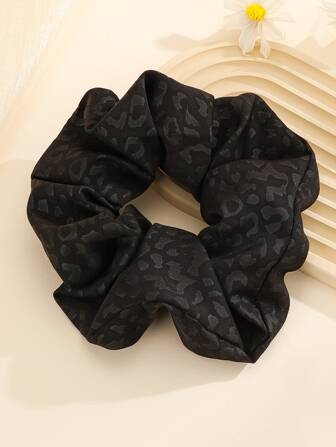 Leopard Pattern Scrunchie Casual Scrunchies Hair Ties Scrunchy Hair Ties Ponytail