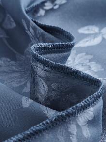 SHEIN Belle Jacquard Satin Cami Dress