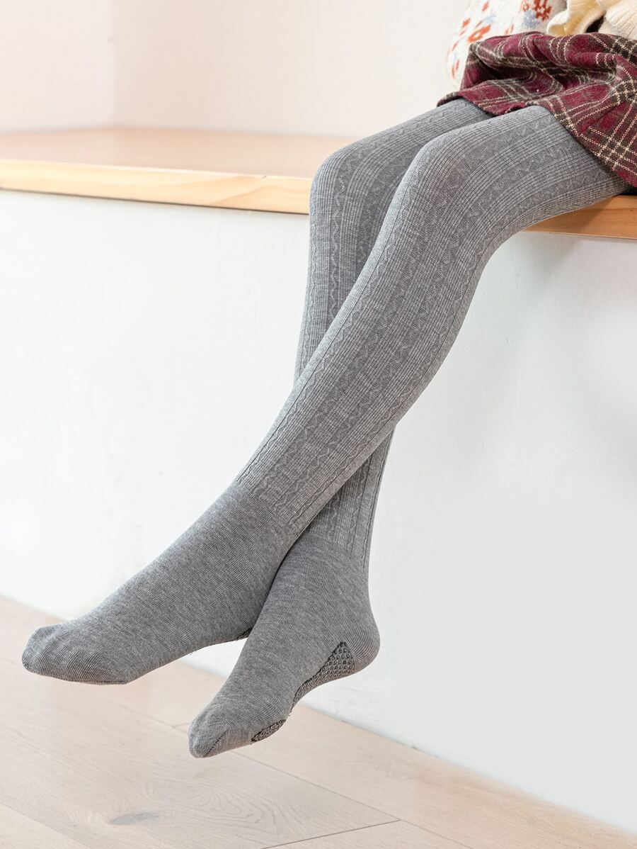 Quần tất có lót sang trọng cho bé gái mới biết đi - Xám - Xem 1