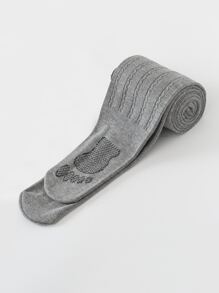 Quần tất có lót sang trọng cho bé gái mới biết đi - Xám - Xem 3