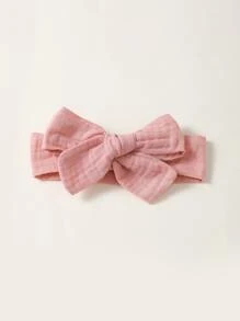 Recién nacido Bebé Mono ribete con fruncido con banda cabeza - Rosa vieja - Ver 4