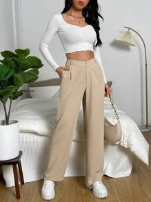 wide leg suit pants