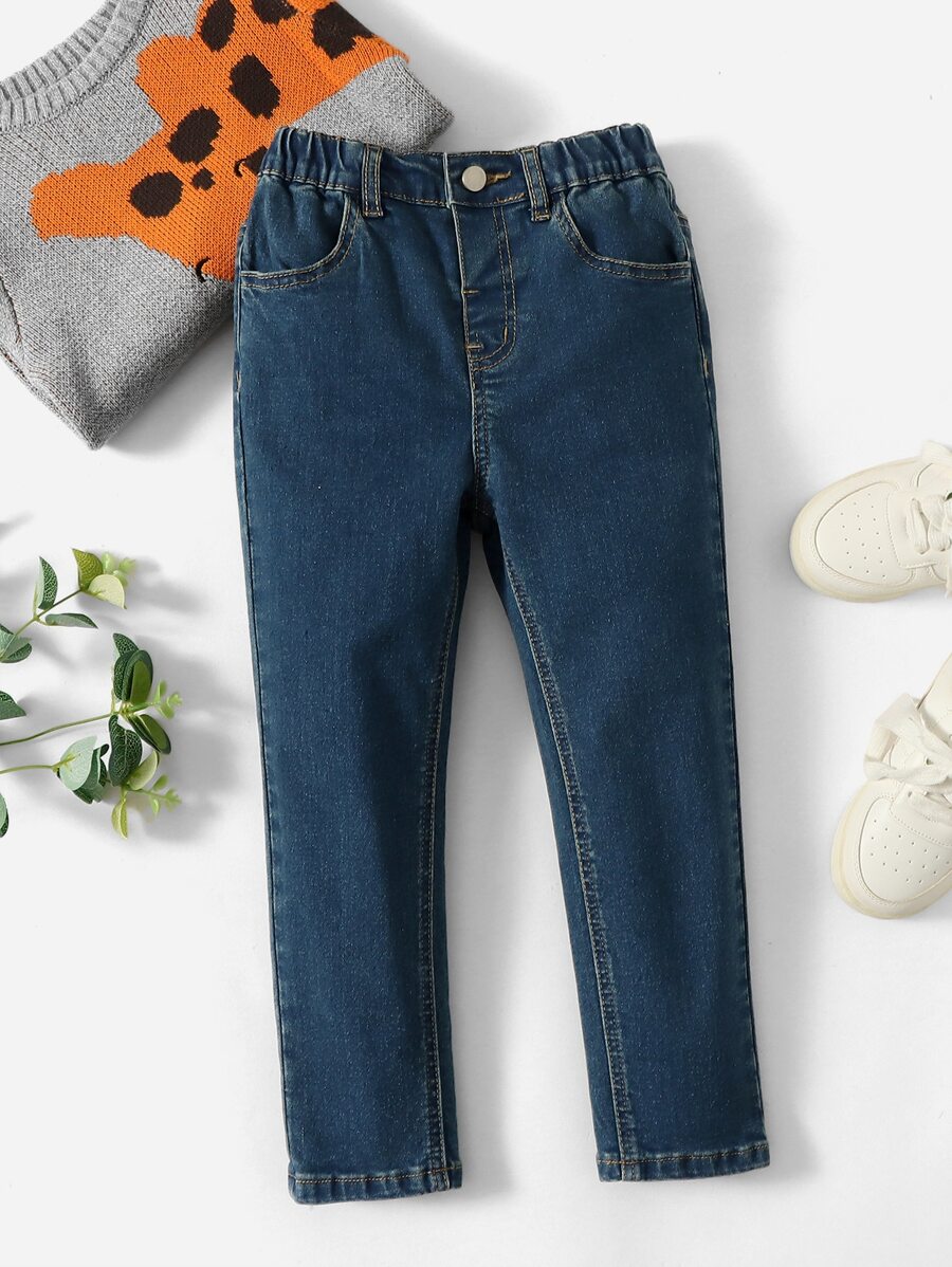 男孩傾斜口袋牛仔褲