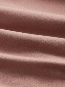 Solid Mermaid Hem Lounge Dress - Dusty Pink - View 3