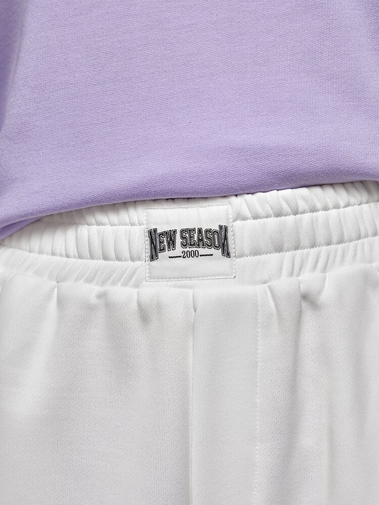 1pc Elastic Waist Slant Pocket Sweatpants