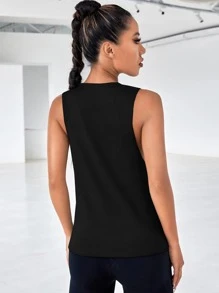SHEIN Sport Gameset Tank Top mit Buchstaben Grafik für Sport und Fitness