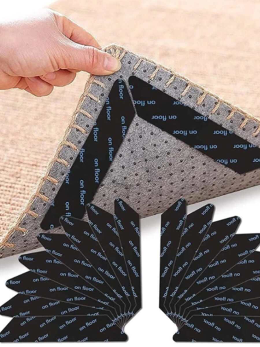 miếng dán cố định thảm chống trượt, miếng dán thảm, miếng dán chống trượt thảm nhà - màu đen - Xem 1