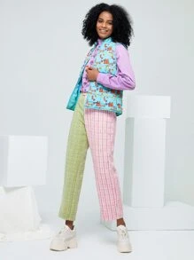 Anke Wonder Áo khoác nữ mùa đông Túi Dây kéo Hoạt hình Giải trí - Màu xanh bạc hà - Xem 5