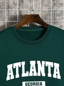 Áo nỉ Nam Lá thư Giải trí - Màu xanh lá cây đậm - Xem 6