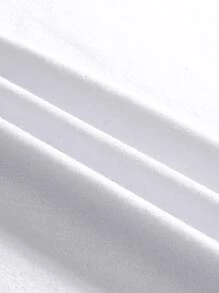 Manfinity Áo thun in họa tiết hoa & khẩu hiệu dáng rộng cho nam - trắng - Xem 3