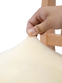 1入組素色彈力椅座套 - 米色 - 查看 6