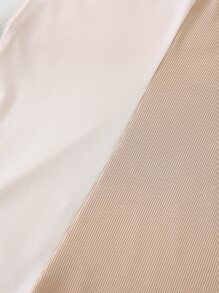 VaVaBold 雙色交叉彈力緊身連體短褲 - 彩色 - 查看 5