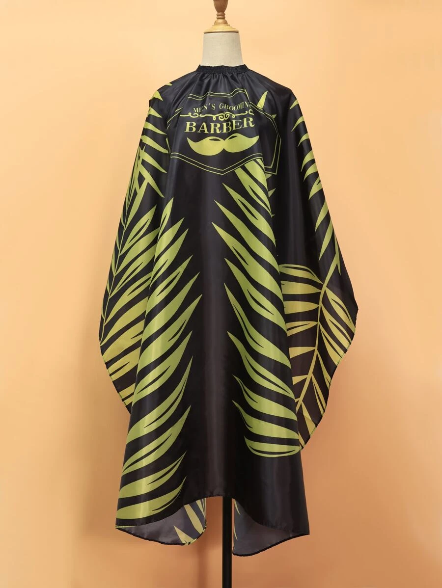 1 pieza Delantal con estampado de letra corte de pelo - Multicolor - Ver 1